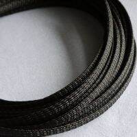 PET Cable Sleeves 4mm/8mm/12mm Coffee Black PP Cotton yarn elasticity Braid Wire snakeskin protect Nylon mesh signal cable sets Cable Management