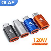 Olaf 120W อะแดปเตอร์ PD สำหรับ Ios Lightning หญิงพิมพ์ C หัวต่อตัวผู้ได้อย่างรวดเร็วแปลงตัวปรับที่ชาร์จ PD สำหรับ Iphone 14 13 Ipad