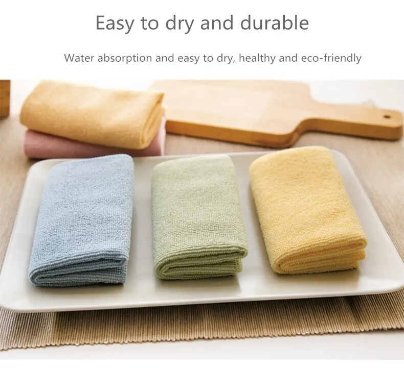 Microfiber Dish Cloth for Washing Dishes Dish Rags Best Kitchen Washcloth  Cleaning Cloths with Poly Scour Side