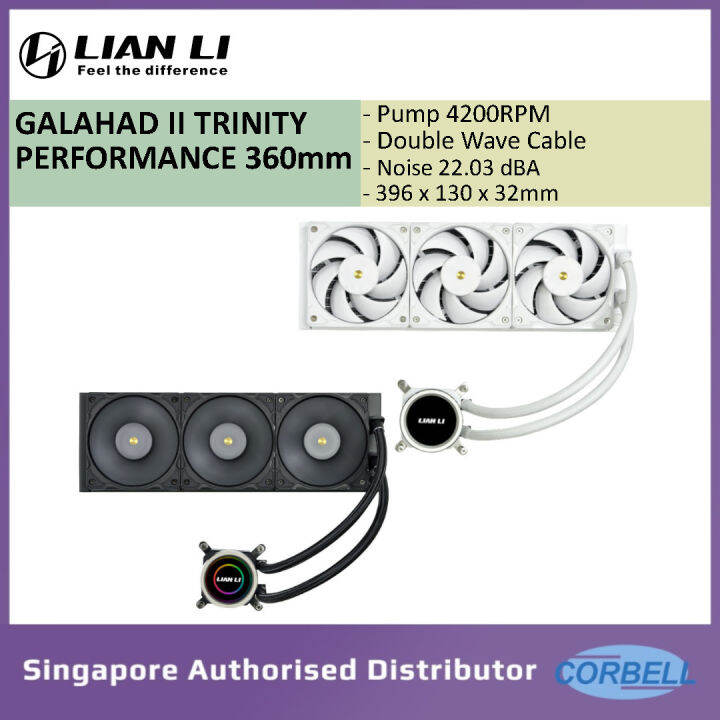 LIAN LI Galahad II Trinity PERFORMANCE AIO 360mm AllInOne ARGB COOLER