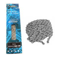 Shimano NEW X10 10 Speed Chain โซ่จักรยานเสือภูเขา Silver 116 ลิงค์อุปกรณ์เสริมโซ่จักรยานเสือภูเขา