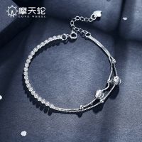 [COD] wheel silver bead threading bracelet s925 simple design gift female freshwater pearl ins style sweet