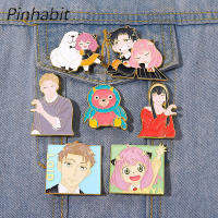 Pinhabit อะนิเมะ SPY×FAMILY Loid Forger Lapel Pins ป้ายการ์ตูนน่ารักหมีตุ๊กตาเคลือบเข็มกลัดเครื่องประดับอุปกรณ์เสริม Gift