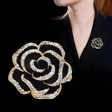 Pearl Enamel Camellia Brooches For Women Elegant Flower Pins Fashion  Jewelry Coat Accessories Brooch - Buy Pearl Enamel Camellia Brooches For  Women Elegant Flower Pins Fashion Jewelry Coat Accessories Brooch Product on