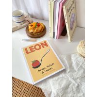 〃สมุด cookbook ปกแข็ง〃สมุดเกาหลี Leon