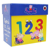 Peppa Pig digital cognition 8 volume set peppa pig1,2,3 go! Original English version of hinged box