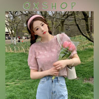 QXshop เสื้อแต่งลายดอกไม้สไตล์เกาหลีเกาใจ? สุดเก๋ ? หวานละมุน มีให้เลือกด้วยกัน 3 สี สุดปัง ? ห้ามพลาดเลย