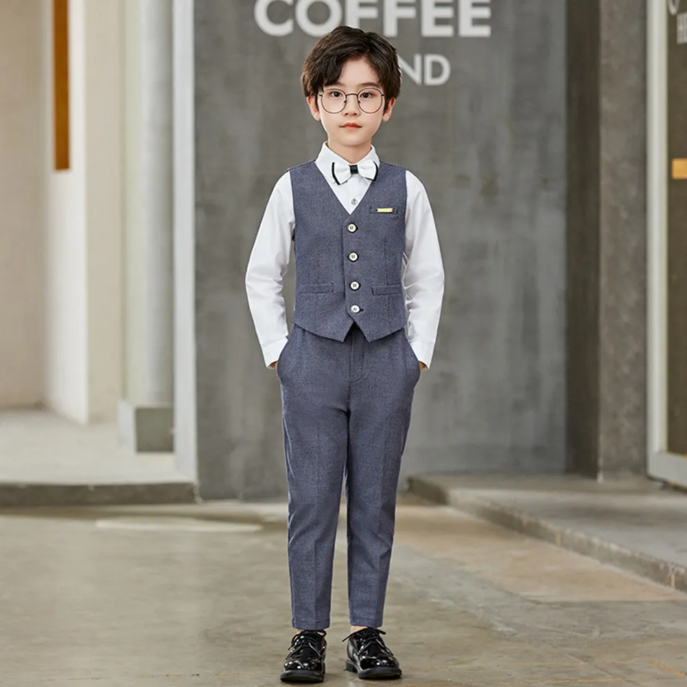 Bộ vest gile bé trai Rabity 92869
