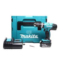 Makita DHP453SF1J สว่านไขควงกระแทกไร้สาย 1/2 นิ้ว (4หุน)  แบตตารี่ 18V 3Ah x 1 ก้อน  พร้อมแท่นชาร์ต DC18SD