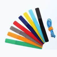 20 มม.* 180 มม.สี Multi-Function Velcro self-กาวเทปผูกไนลอนเข็มขัด String Management เทป-EDCNM SHOP