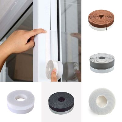 ✽ Self Adhesive Seal Strip Weather Stripping Door Windows Silicone Draft Stopper Seal Sound-Proof Excluder cold Tape Roll 3 Meter