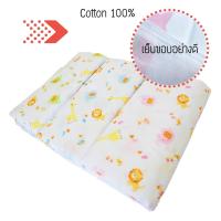 ผ้าอ้อมผ้าสาลู cotton 100%  27  นิ้ว เกรดAAA+ แพ็ค 12 ผืน คละสี  (ลายสวนสัตว์เล็ก)