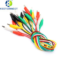 10Pcs คลิปจระเข้ไฟฟ้า DIY Test Leads จระเข้ Double-Ended คลิปจระเข้ Roach คลิปทดสอบจัมเปอร์ Wire