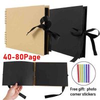 40-80Pages Photo Albums Scrapbooking Photo Album DIY Craft Scrapbooking Picture Album for Wedding Anniversary Gift Memory Books  Photo Albums