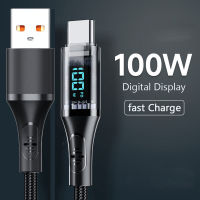 7A 100W Paparan Digital PD Cepat Mengecas Jenis C Kabel 6A 66W USB Ke Jenc Kabel untuk Xiaomi