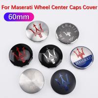 60MM 4PCS Car Wheel Center Caps Cover For Maserati Granturismo Levante Ghibli Gran GC Cabrio GT Quattroporte Coupe Accessories