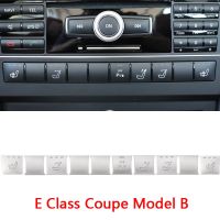 คอนโซลกลางรถปุ่มแผง CD ประดับเลื่อมสติกเกอร์ตกแต่งสำหรับ Mercedes Benz E Class W212 E-Coupe อุปกรณ์ตกแต่งภายใน