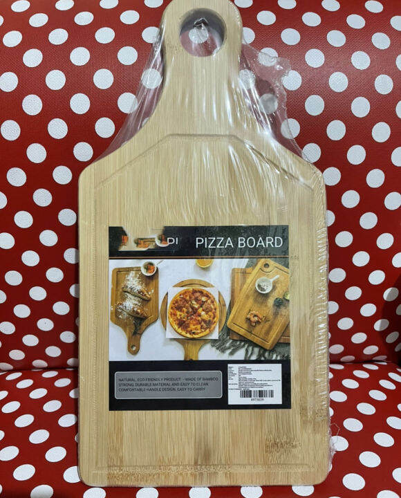 wooden-pizza-board-ไม้รองพิซซ่า-ถาดไม้รองอาหาร-รองขนมปัง-ขนาด-32x16-cm-เขียงรองพิซซ่า-จานรองพิซว่า-บอร์ดไม้พิซซ่า-แผ่นบอร์ดไม้สำหรับตัดพิซซ่า