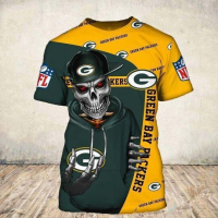 Nfl Rugby Team Fashion Mens Sports Short Sleeve Top T-shirt Attractive