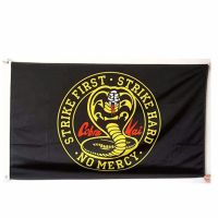 ZXZ 90x150cm Cobra Kai Strike First Karate Kid flag 3x5ft print Polyester custom banner flag