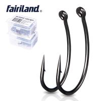 100 50pcsLot TFSH-G Matt Black PTFE Coated Carp Hooks Carbon Steel Sharp Hook Point Barbed Fishing Hooks For Winter Fish