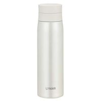 TIGER MCY-A050WM thermos Water bottle screw Mug 6 hours warm and cold 500ml At home Tumbler available Cream white bg