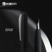 KACO EDGE Brushed Matte Fountain ปากกา Schmidt Effm Nib 1PC Original Schmidt Converter สีดำ กาแฟสีฟ้าหมึกปากกาของขวัญกล่อง