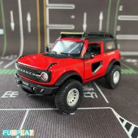 1/32โมเดลรถ SUV โมเดลทางวิบากหล่อขึ้นรูปบรอนโก้ของเล่นแบบชุดสะสมสำหรับเด็กผู้ชายเป็นของขวัญจากอัลลอยด์เอสยูวีฟอร์ดของเล่นจำลองงานอดิเรกสำหรับเด็ก