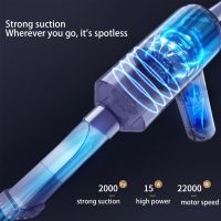 Cordless Handheld vacuum Cleaner Portable Electric Air Duster Keyboard Cleaner Reusable Air Blower 2000PA