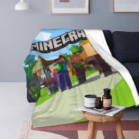 Minecraft Prestonplayz Green Creeper Flannel Printed Sleeping Blanket Design Cotton Bed Blanket Kumot Double Size