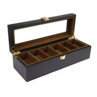 6Plaid Wooden Watch Box Jewelry Display Storage Storage Box Jewelry Display Watch Box