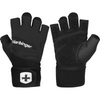 Harbinger Training Grip Wrist Wrap Glove - Black