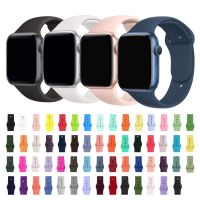 Silicone Bands Compatible with Apple Watch 38/40/41/42/44/45/49mm Replacement Soft Silicone Sport Strap Wristbands for iWatch