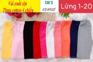 BEST SELLER QUẦN LEGGING TRƠN LỬNG THUN COTTON 4 CHIỀU CHO BÉ GÁI 9-41KG