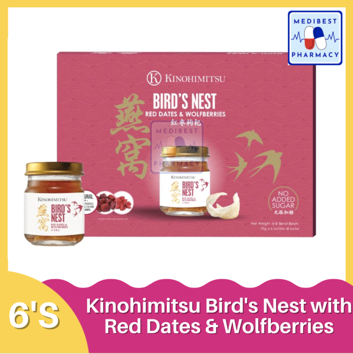 Kinohimitsu Bird's Nest with Red Dates & Wolfberries 6's Lazada