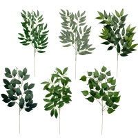 Artificial Plants Simulation Grass Plastic Ferns Green Leaves Fake Flower Plant Willow Leaves Wedding Home Decoration