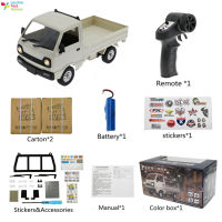 LT【ready stock】 Wpl 1:16 D12 Mini Simulation Remote Control Car Rc Model Van With Stickers Educational Children Toys Puzzle Play Toys For Boys1【cod】