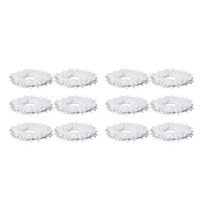 12Pcs Mopping Cloths for Yeedi Mop Station Self-Cleaning Robot Replacement Mop Cleaning Pad Vacuum Cleaner Parts