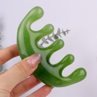 【YF】✕ஐ  Massage Comb Face Scalp Gua Sha Massager Facial Resin Wide Guasha Scraping Blood