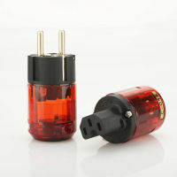 ใหม่ Hifi High End Gold Plated P-046E EUR Schuko EU Power Connector ปลั๊ก C-046 IEC Connector