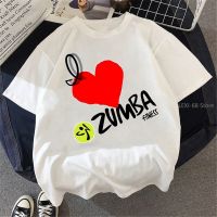 Zumba เสื้อยืดพิมพ์ลายสำหรับฟิตเนสเต้นรำเสื้อผ้าผู้หญิงเสื้อยืด2023กราฟิกตลกเสื้อยืดผู้หญิงฮิปฮอปเสื้อยืดฮาราจูกุคุณภาพสูง