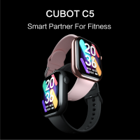 Cubot C5 5ATM กันน้ํา SmartWatch อัตราการเต้นของหัวใจ หน้าจอ Touch Fitness Tracker กีฬา Bluetooth Smart Watch สําหรับผู้ชายผู้หญิง