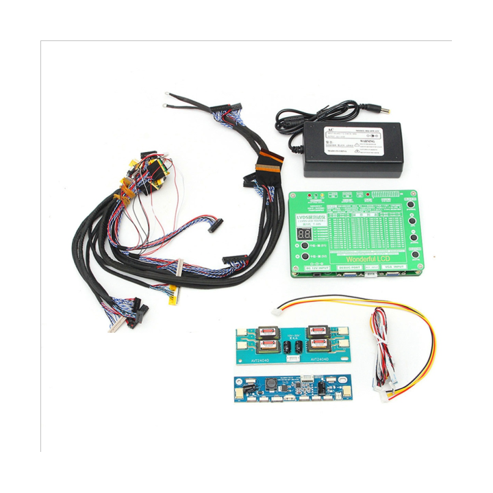 New Laptop LCD/LED Test Screen Tester+ 14PCS Lvds Cables + Inverter Tool Kit Panel Lazada PH
