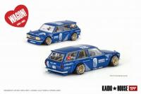 Datsun KAIDO 510 Wagon Blue 1:64 [Kaido House x MINI GT]