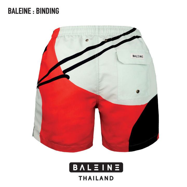 กางเกงว่ายน้ำ-กางเกงขาสั้นชาย-swimwear-beach-surf-trunks-baleine-binding