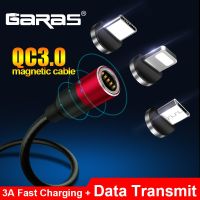 ขายดี YJ99529 - /  GARAS Magnetic USB Cable Micro USB Type C Cable 3A Fast Charger Data Cable QC3.0 Quick Charge Magnet Charger Cable