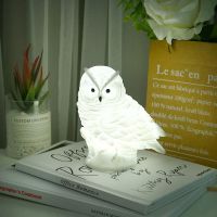 LED Table Light Night Lights DC5V Adorable Owl Night Lamp Desk Table Lamp LR44 Battery Powered Animal Night Light Bedside Lamp Kids Gift