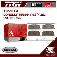 ผ้าเบรคหน้า TRW สำหรับ COROLLA (EE80, AE81) 1.3L, 1.5L 84-88 (GDB323)