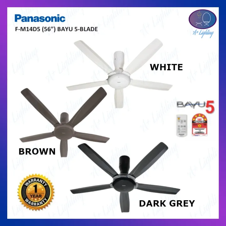 [Original] PANASONIC FM14D5 BAYU 5 56'' REMOTE CONTROL 5 BLADE CEILING