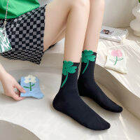 Three-dimensional New Pattern Summer Versatile Stockings Medium Hose Tulip Socks